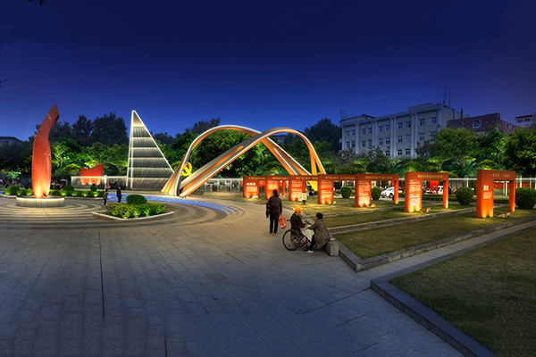 濟(jì)源市宣化街街道亮化工程效果 濟(jì)源市宣化街街道亮化工程效果