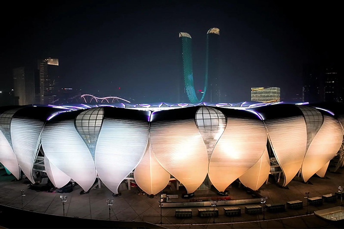 場(chǎng)館外墻亮化顏值爆表的背后藏著什么黑科技？