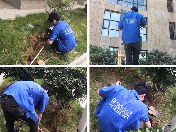 開封市龍亭區(qū)街道亮化工程施工現(xiàn)場(chǎng)