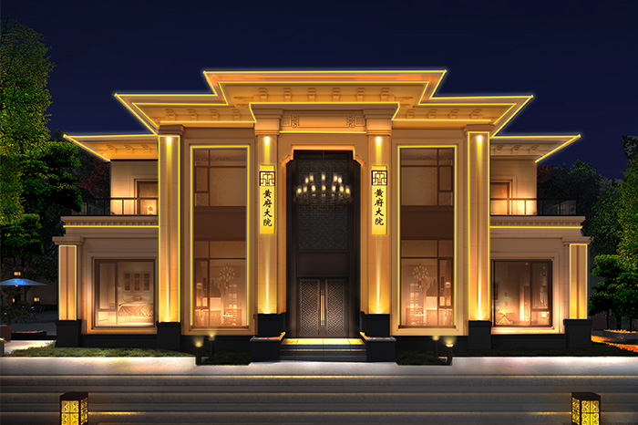 別墅外墻亮化工程應(yīng)該怎么做？有哪些設(shè)計技巧？