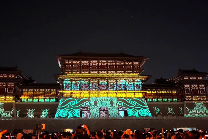 景區(qū)古建筑投影秀