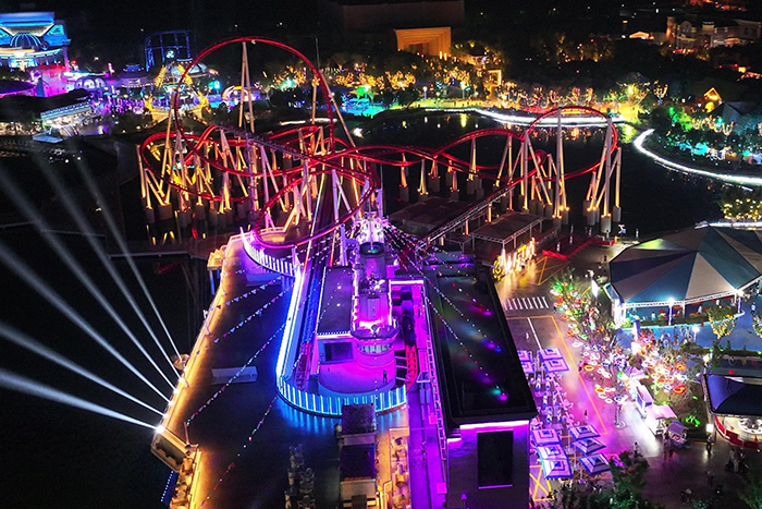 這樣做亮化才能讓游樂(lè)園夜晚人潮不斷的？