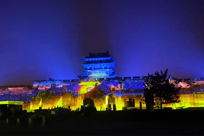 古建筑外墻全息投影